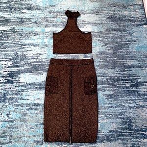 Fashion Nova-Black/brown tone(sparkly)